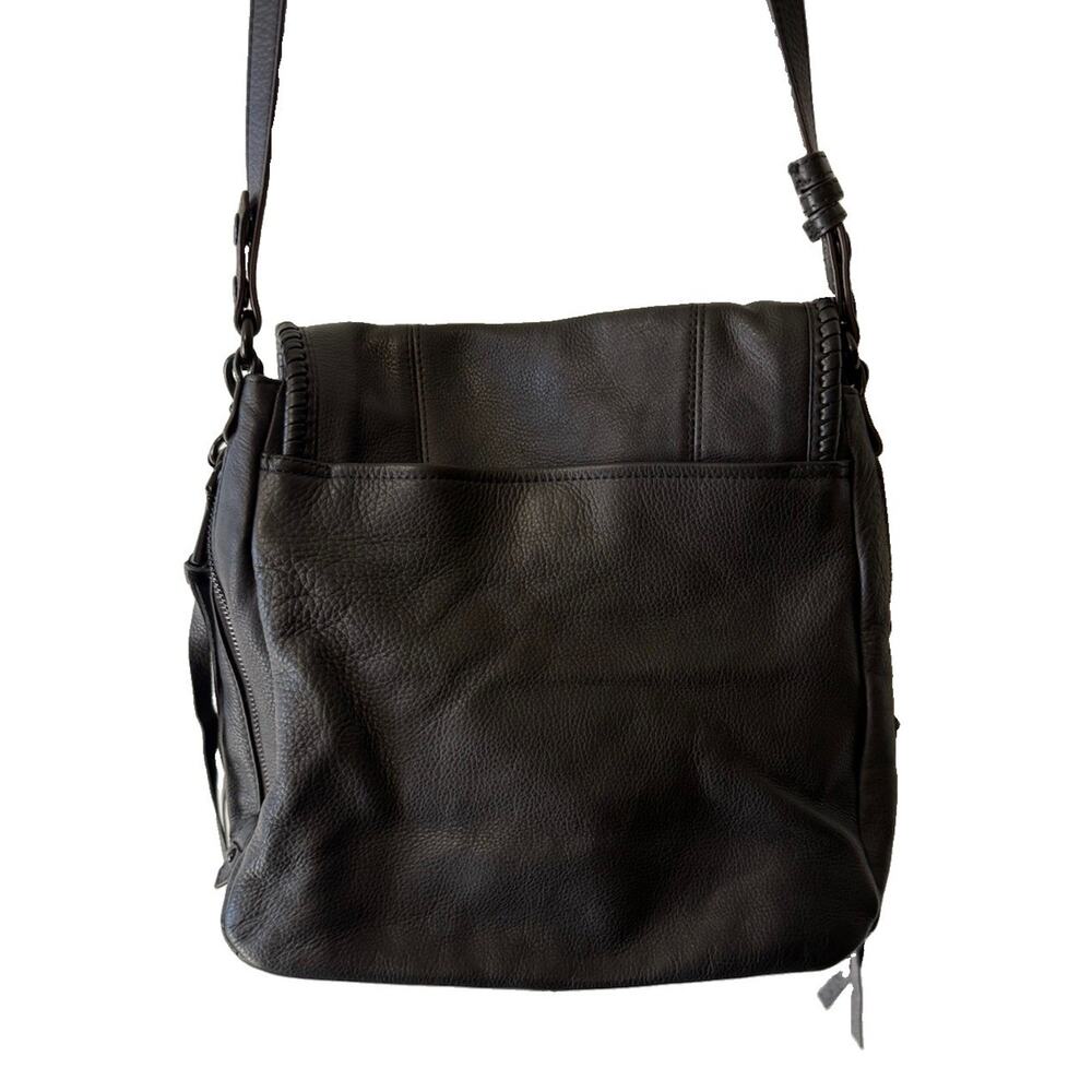 Aimee Kestenberg All For Love Black Leather Convertible Backpack Shoulder Bag - Picture 7 of 16
